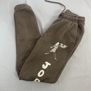 Nike Air Jordan Sweatpants Joggers Umar Rashid Printed Brown DV7569 Men's XS